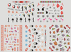 E523-533 3D Exotic Scenery Simulation Nail Art Sticker
