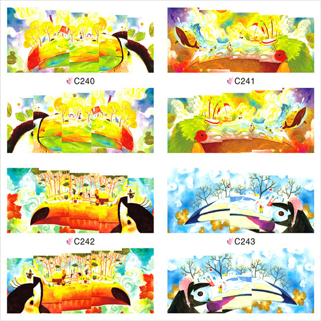 C240-243 Water Nail Sticker