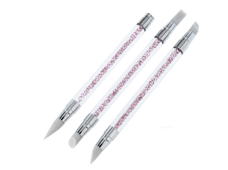 Silicone Carving Mixed Shape Hollow Sculpture Nail Art Brush