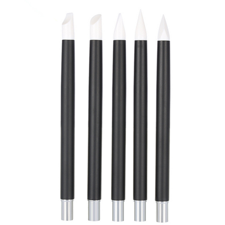 Metal Handle Nail Silicone Pen