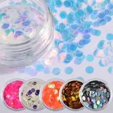 Round Glitter Nail Decorations