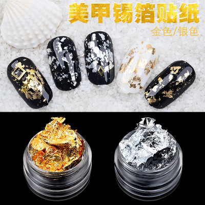 Gold And Sliver Nail Art Foil Decoration