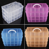 3 Layer Plastic Nail Art Storage Boxs Cosmetic Case