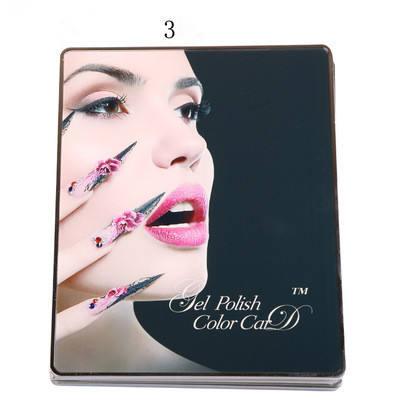  120 Colors Acrylic Nail Gel Polish Display Card Color Chart Book