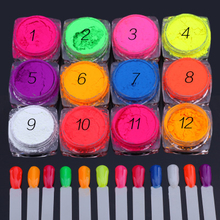 Colorful Fluorescent Nail Pigments Powder