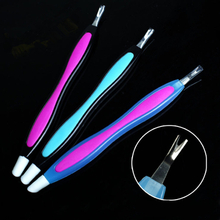 Nail Cuticle Pusher Stainless Steel Head V-shaped Blade Cuticle Trimmer Pusher