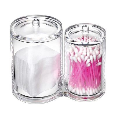 Fashion Clear Cotton Swab Box Lipstick Cosmetic Organizer