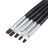 5Pcs Nail Art Brushes Gel Polish Flat Top Nail Gel Brushes