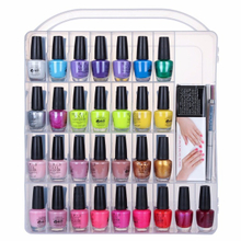 48 Lattice Empty Nail Polish Storage Box Double Sided Manicure Accessory Container 