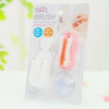 Hot Sales Mini Plastic Nail Cleaning Brush Set Nail Dust Brush with Suction Disc