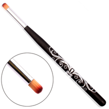 Black Metal Handle Nail Blooming Brush