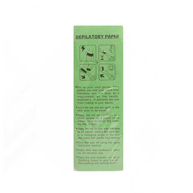 100Sheets/Bag Depilatory Paper Hair Removal Depilatory Wax Strip Paper 