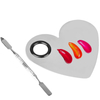Stainless Steel New Heart Shape Makeup Nail Palette
