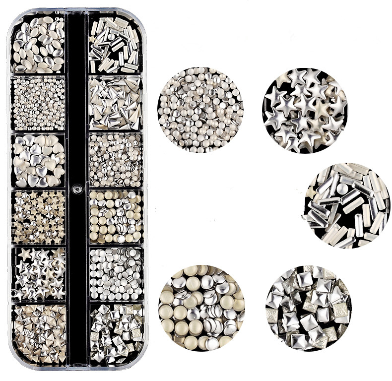 Sliver Nail Art Decoration Nail Rhinestone Accessories