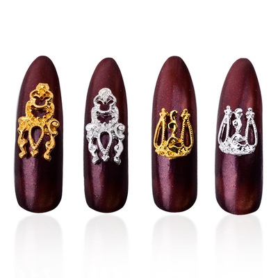 Alloy Nail Art Gold 3d Nail Decorations