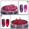 Colorful Platinum Color Foil Wire Nail Mirror Powder