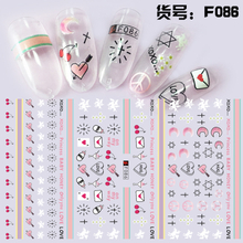 F086 DIY Design 3D Self Adhesive Nail Art Sticker