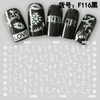 F116 DIY Design 3D Self Adhesive Words Nail Art Sticker