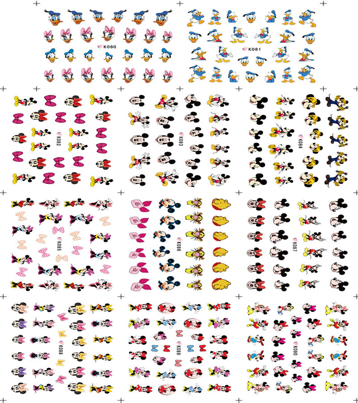 K080-090 3D Cartoon Simulation Nail Art Sticker