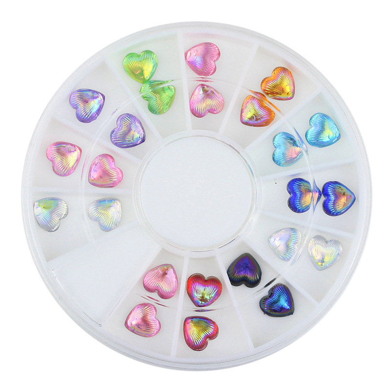 Heart Shape Shell Nail Rhinestone