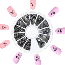 2mm 3mm 4mm Mineral Gray Nail Decoration