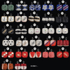 Pre-designed Nail Art Toe Tips