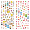 LY201-202 Thin 3D Flower And Cute Animal Nail Sticker