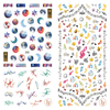 LY205-206 Thin 3D Planet And Music Nail Sticker