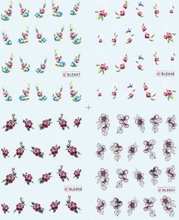 Flower Water Nail Sticker