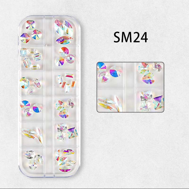 Mixed AB Color Nail Rhinestone 