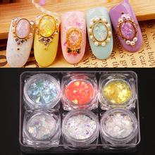 Nail Cellophane Pieces Irregular Candy Paper Nail Decoration