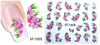 XF1001-1006 Flower Water Nail Sticker