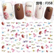 F358 DIY Design 3D Self Adhesive Flower Nail Art Sticker