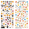 LY029-030 Thin 3D Halloween And Collect Shells Nail Sticker