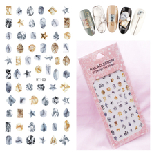 MT104-105 3D Jewelry Nail Art Sticker