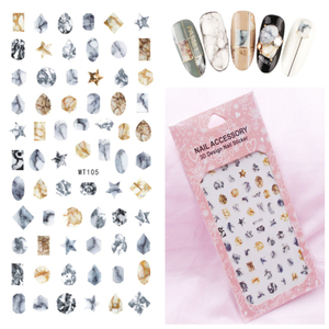 MT104-105 3D Jewelry Nail Art Sticker