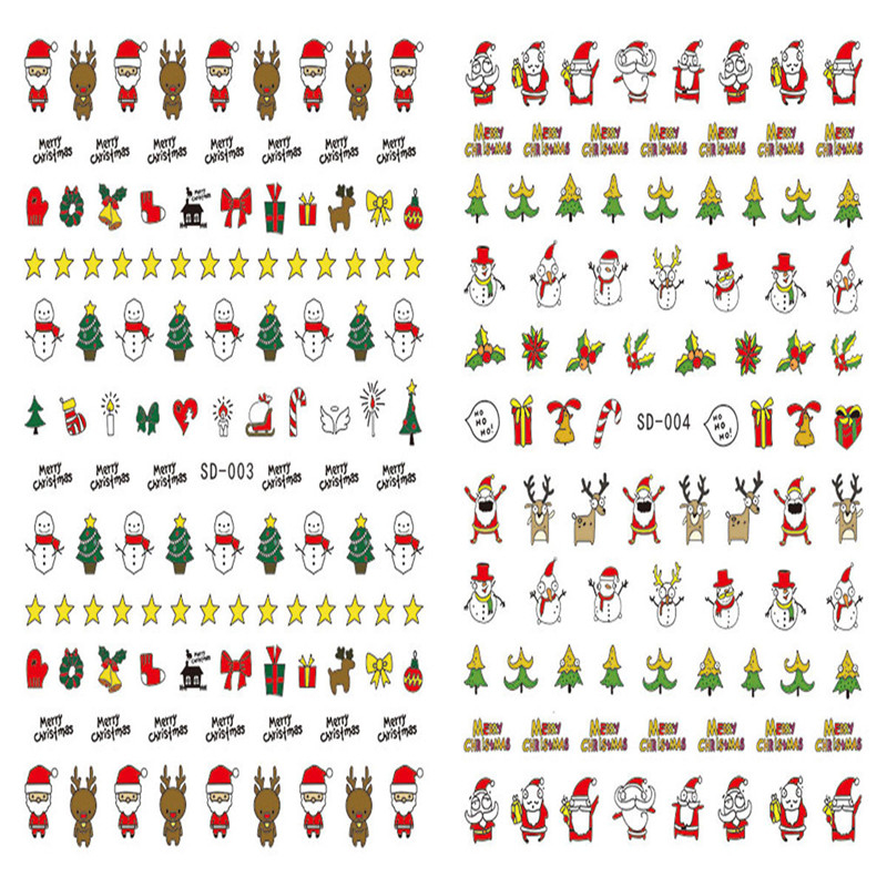 SD003-004 3D Christmas Series Nail Art Sticker