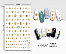 CA-197 3D Bee Nail Sticker