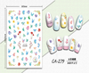 CA-279 3D Watercolor Butterfly Nail Sticker