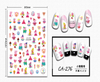 CA-276 Hot Sales 3D Peppa Pig Nail Sticker