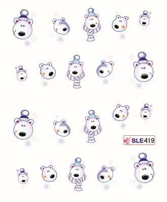 Cartoon Water Nail Sticker