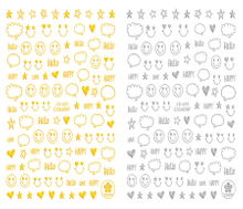 CB-033 3D Smiley Face Nail Art Sticker