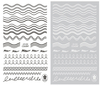 CB-038 3D Wave And Curve Shape Nail Art Sticker
