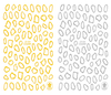 CB-040 3D Irregular Circles Nail Art Sticker