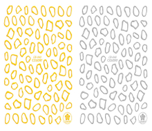 CB-040 3D Irregular Circles Nail Art Sticker