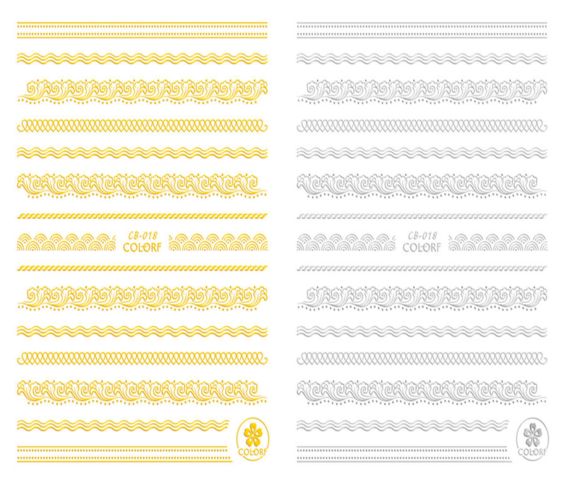 CB-018 3D Lace Nail Art Sticker