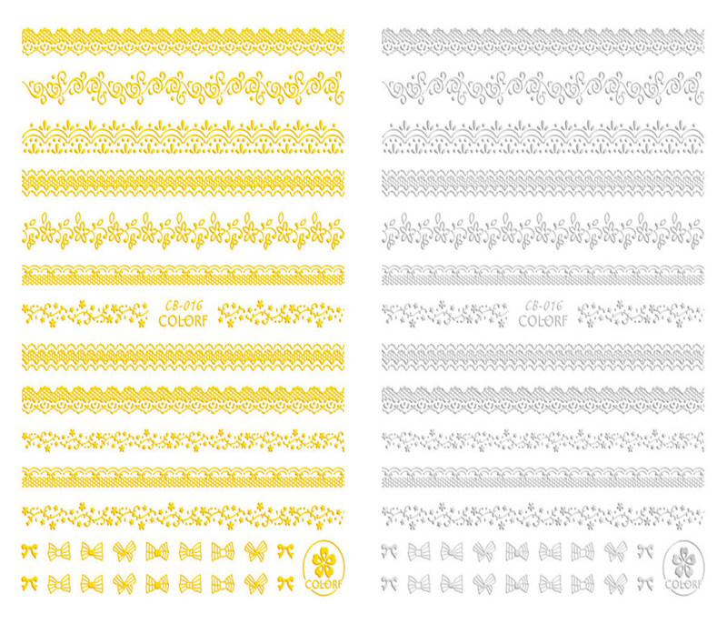 CB-016 3D Lace Nail Art Sticker