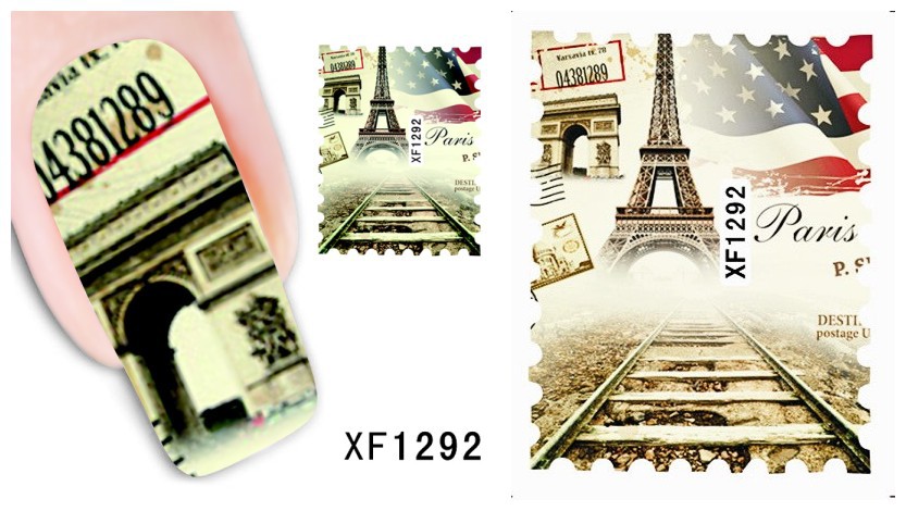 XF1289-1294 Water Nail Sticker