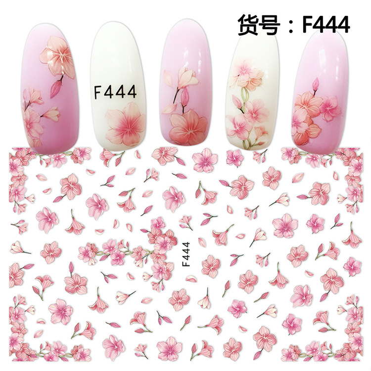 F444 DIY Design 3D Self Adhesive Flower Nail Art Sticker