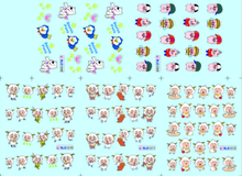 Cartoon Water Nail Sticker
